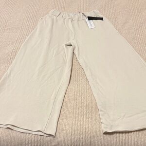 SPRWMN Cream Wide-Leg Sweatpants